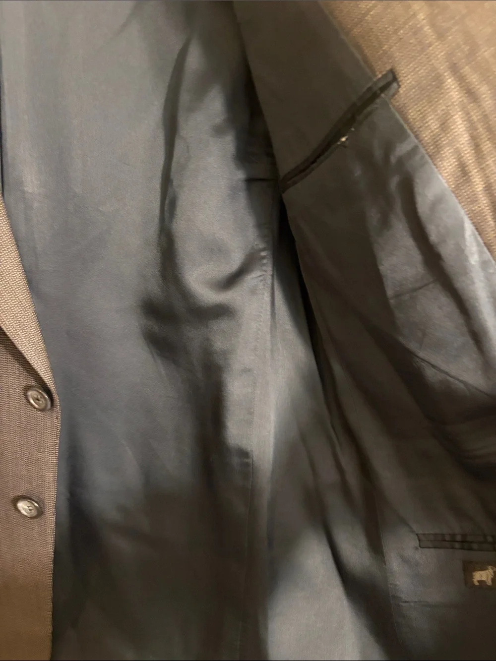 Milano pure wool Classic Men's Gray Two-Button Blazer